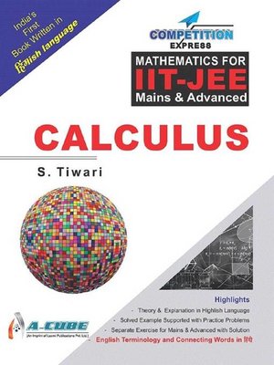 cover image of Mathematics for IIT-JEE Mains and Advanced Calculus